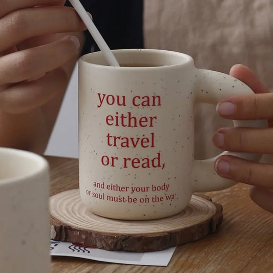 🌆Travel or read Mug